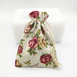 10 PCS Cotton Linen Pouch Jewelry Gift Packaging Drawstring Bag