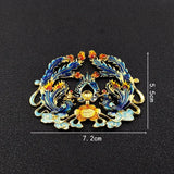 10 PCS Gold Alloy Phoenix Birds Hairwear DIY Ornament