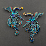 10 PCS Cloisonne Enamel Phoenix DIY Jewelry Making