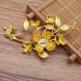 10 PCS Metal Alloy Branch DIY Jewelry Findings KC Silver Flowers