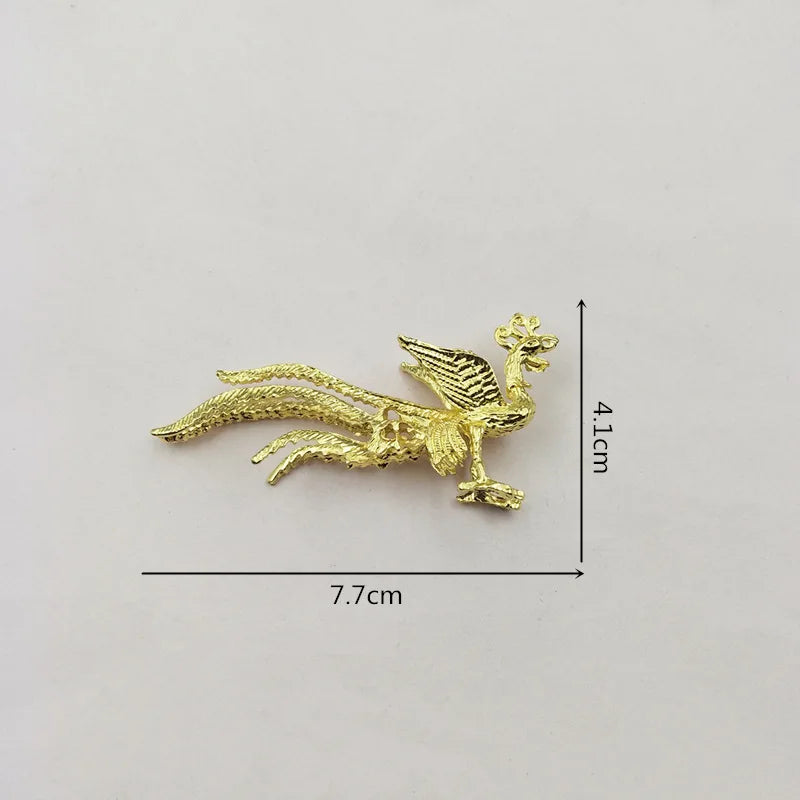 10 Pcs Phoenix Metal Alloy Accessories for DIY Jewelry Making