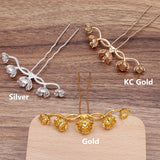10 PCS Alloy Flowers Hair Sticks Gold/Silver Hairpin Base Settings