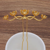10 PCS Alloy Flowers Hair Sticks Gold/Silver Hairpin Base Settings