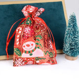 10 PCS Christmas Drawstring Organza Jewelry Bags Wedding Party Candy Gift Bag