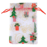 10 PCS Christmas Drawstring Organza Jewelry Bags Wedding Party Candy Gift Bag