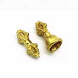 10 PCS Tibetan Buddhist Metal Spacer Beads Vajry Pestle/Vajra Bell Charms