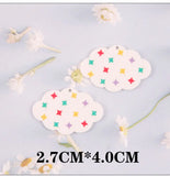 10 PCS Acrylic Butterfly Cloud Flower Square Pendant Charms DIY Earrings Jewelry