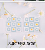 10 PCS Acrylic Butterfly Cloud Flower Square Pendant Charms DIY Earrings Jewelry