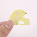 10 PCS Acrylic Embossed Flower Pendant for Earrings DIY