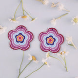 10 PCS Acrylic Heart Star Butterfly Flower Pendant DIY Earrings Charms