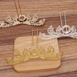 10 PCS Alloy Flowers Hair Fork Base for DIY Jewelry Making
