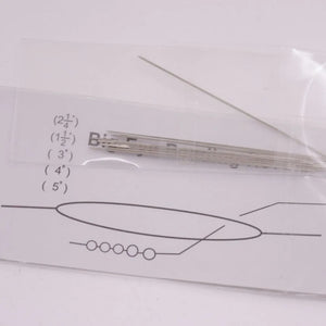 10 Beading Loom Needles 55mm Long 0.6mm Big Eye Hole