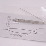 10 Beading Loom Needles 55mm Long 0.6mm Big Eye Hole