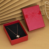 10 PCS Bow Necklace Box Packaging Earring Box Jewelry Box