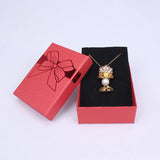 10 PCS Bowknot Necklace Ring Organizer Jewelry Packaging Box