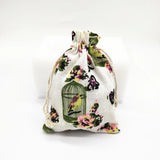 10 PCS Ethnic Style Cotton Linen Pouch Drawstring Bag Wedding Gift Packaging