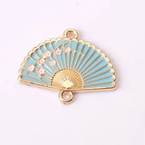 10 PCS Chinese Style Drop Oil Charms Pendant DIY Jewelry Making