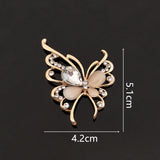 10 PCS Crystal Butterfly Metal Alloy Accessories for Diy Jewelry Making