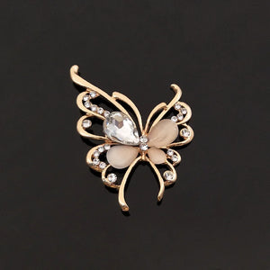 10 PCS Crystal Butterfly Metal Alloy Accessories for Diy Jewelry Making