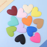 10 PCS Double-sided Spray Paint Heart Resin Earring Hair Accessories