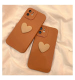 10 PCS Double-sided Spray Paint Heart Resin Earring Hair Accessories