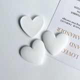 10 PCS Double-sided Spray Paint Heart Resin Earring Hair Accessories