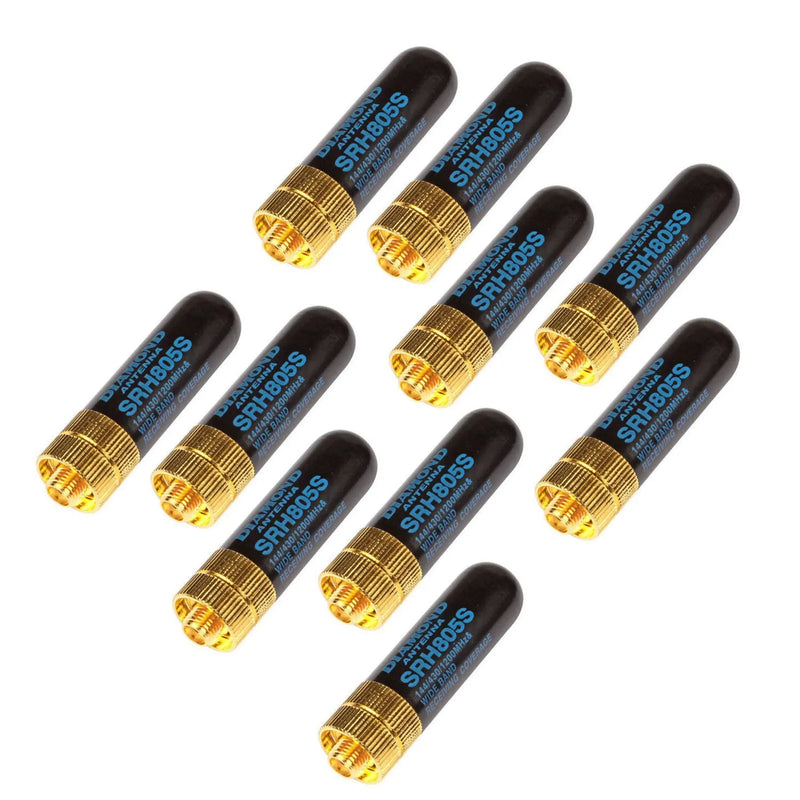 10 PCS UHF+VHF SMa Female Antenna for Uv-5R -888S Uv-82 10W 144/430MHz