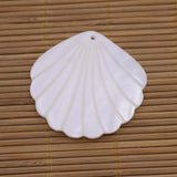 10 PCS Fan Shell Flower Mother of Pearl Jewelry Making