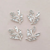 10 PCS Crystal Rhinestone Branches & Leaves Metal Alloy DIY Jewelry Accessorie