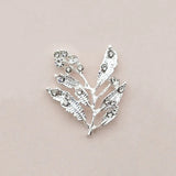 10 PCS Crystal Rhinestone Branches & Leaves Metal Alloy DIY Jewelry Accessorie
