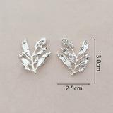 10 PCS Crystal Rhinestone Branches & Leaves Metal Alloy DIY Jewelry Accessorie