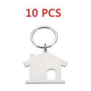 10 PCS Name House Key Chain Personalized Gift for Boyfriend Girlfriend Lover