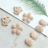 10 PCS Crystal Rhinestone Pearl Flowers Bowknot Hair Accessories