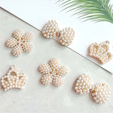 10 PCS Crystal Rhinestone Pearl Flowers Bowknot Hair Accessories