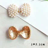 10 PCS Crystal Rhinestone Pearl Flowers Bowknot Hair Accessories
