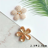 10 PCS Crystal Rhinestone Pearl Flowers Bowknot Hair Accessories
