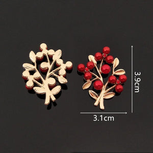 10 PCS Red Pearl Branches for DIY Jewelry Making