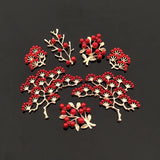 10 PCS Red Pearl Branches for DIY Jewelry Making