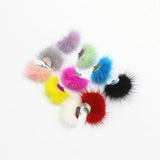 10 PCS Mink Hair Rabbit Hair Tassel Earrings Pendants