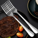 10 PCS Stainless Steel Steak Forks Cutlery Set - 18.5cm Length