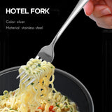 10 PCS Stainless Steel Steak Forks Cutlery Set - 18.5cm Length
