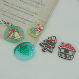 10PCS Geometric Acrylic Earrings Pendant for DIY Jewelry Making