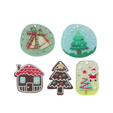 10PCS Geometric Acrylic Earrings Pendant for DIY Jewelry Making