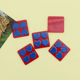 10 PCS Square Acrylic Flower Earrings for DIY Jewelry Making