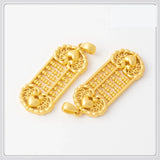 10 PCS Abacus Counting Frame Pendant for DIY Jewelry Making