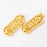 10 PCS Abacus Counting Frame Pendant for DIY Jewelry Making