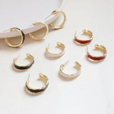 10 PCS Irregular C-Shaped Alloy Stud Earrings DIY Jewelry Accessory