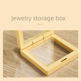 10 PCS Jewelry Storage Box PE Film Suspension Necklace Display Transparent