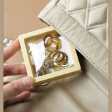 10 PCS Jewelry Storage Box PE Film Suspension Necklace Display Transparent