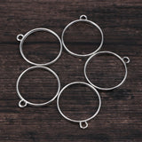 10 PCS Circle Frame Bezel Pendant Blanks for Jewelry Making
